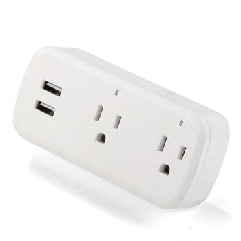Usb Electric Energy Monitoring Double Plug Wifi Smart Socket work with Alexa Echo Google home