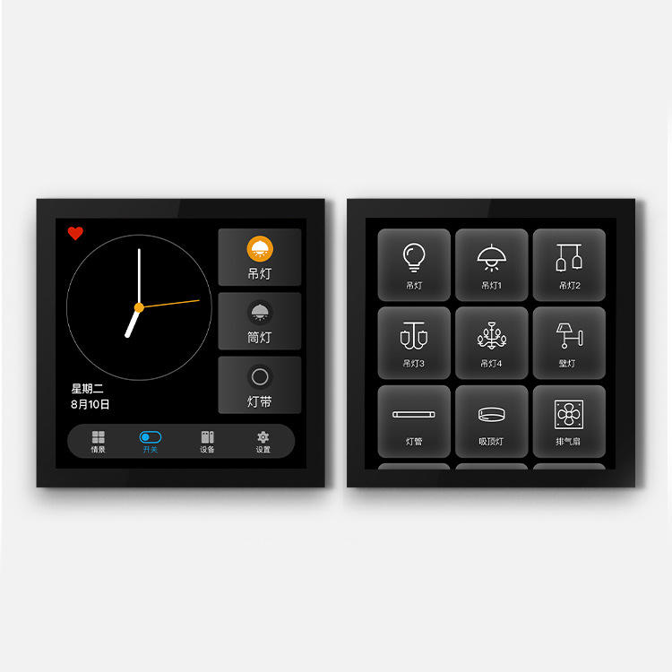 Tuya 4 inch Touch central Control Panel zigbee gateway multifunction with ALEXA built-in voice control