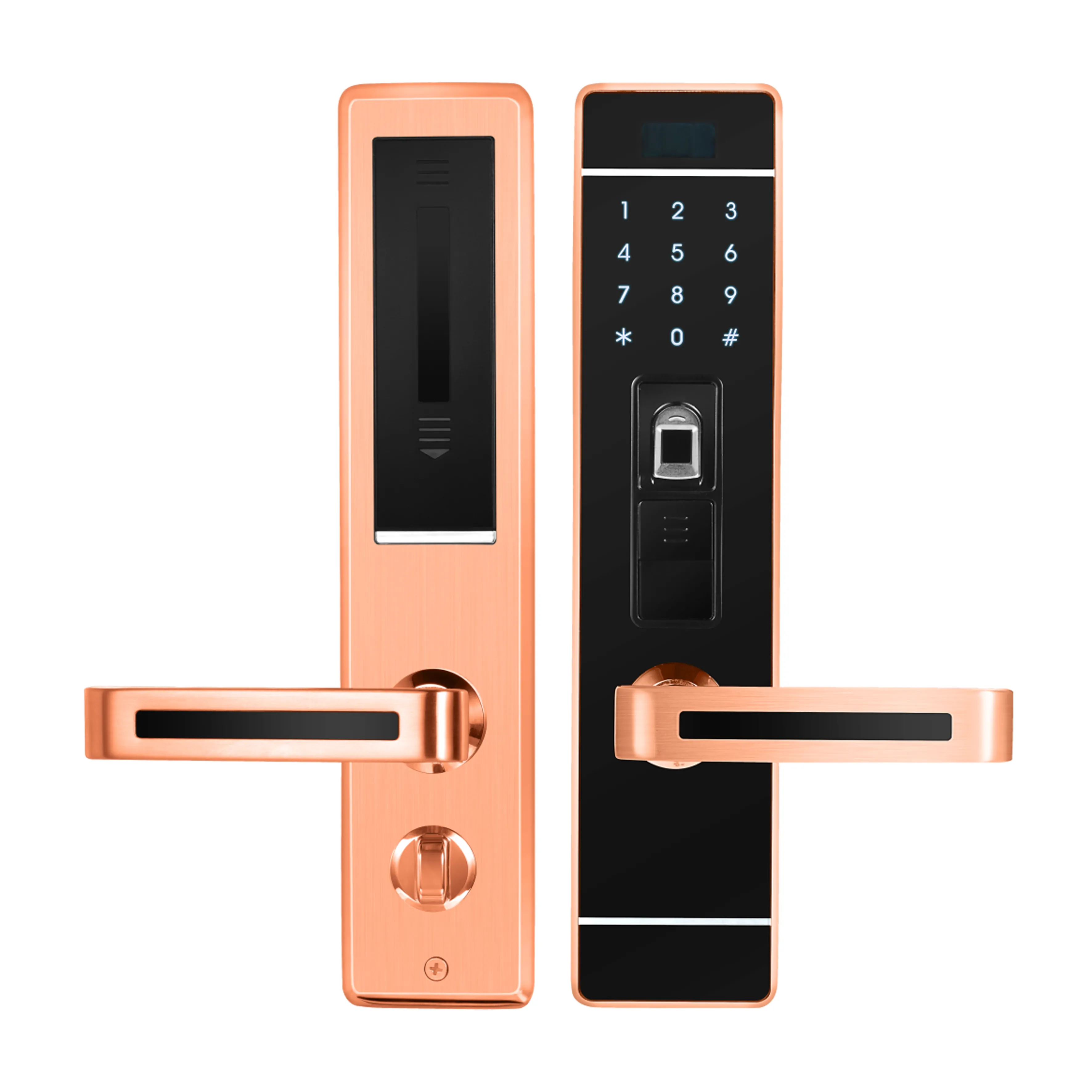 Zigbee Smart fingerprint door lock with Card, Password for home security system