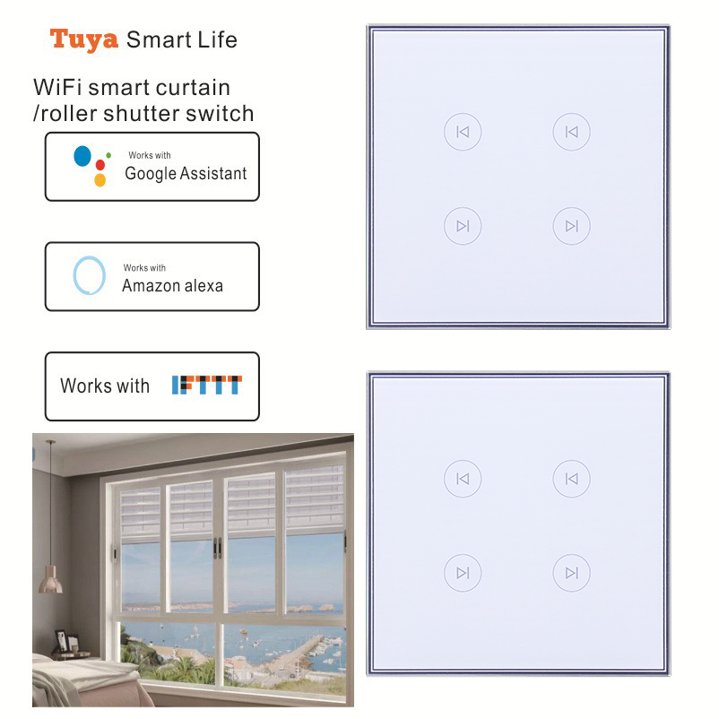 Tuya Smart Life WiFi smart curtain/roller shutter switch1 Gang Wifi Curtain Switch 