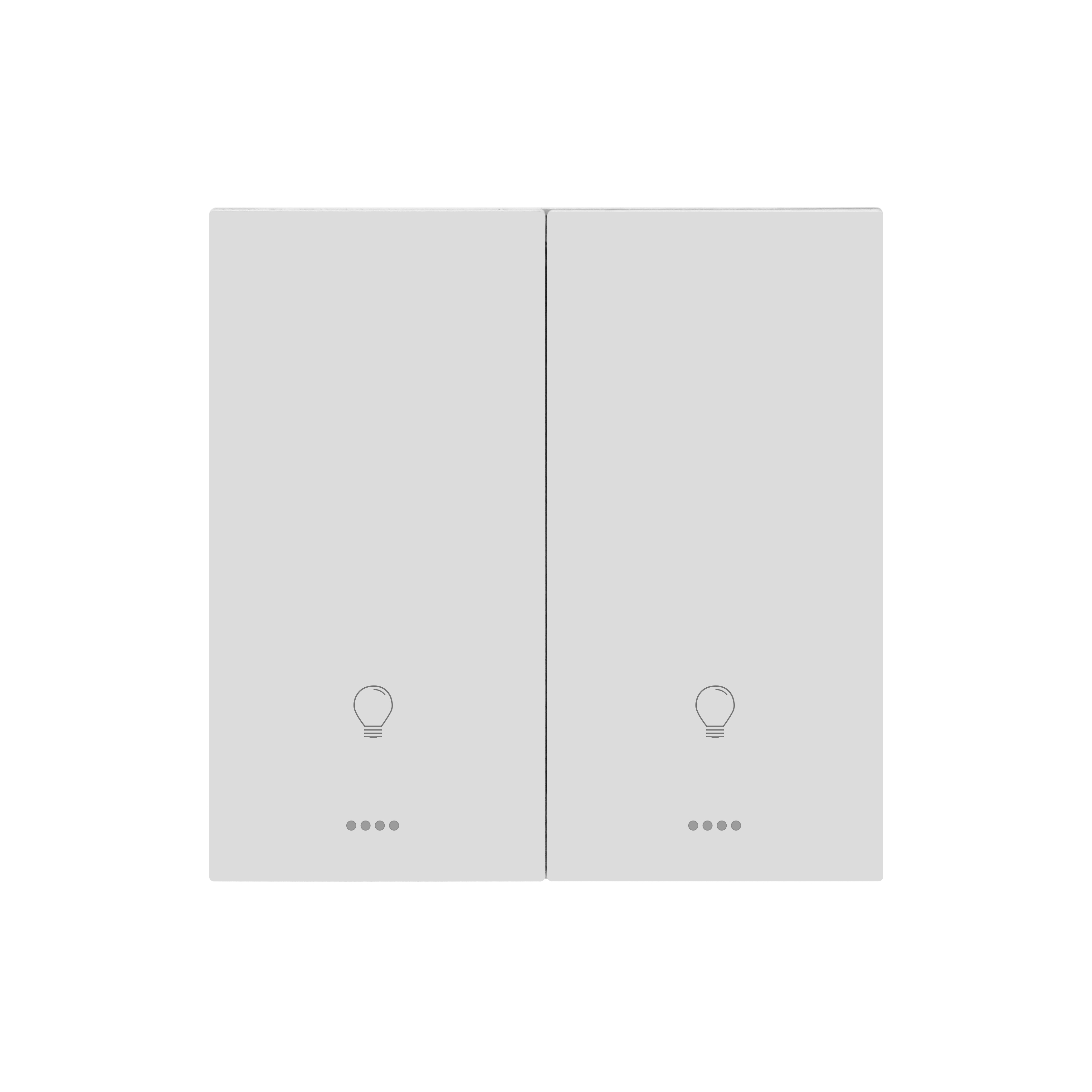 ZigBee Wireless Control Remote Smart EU 2Gang  Light Wall Electrical Switch