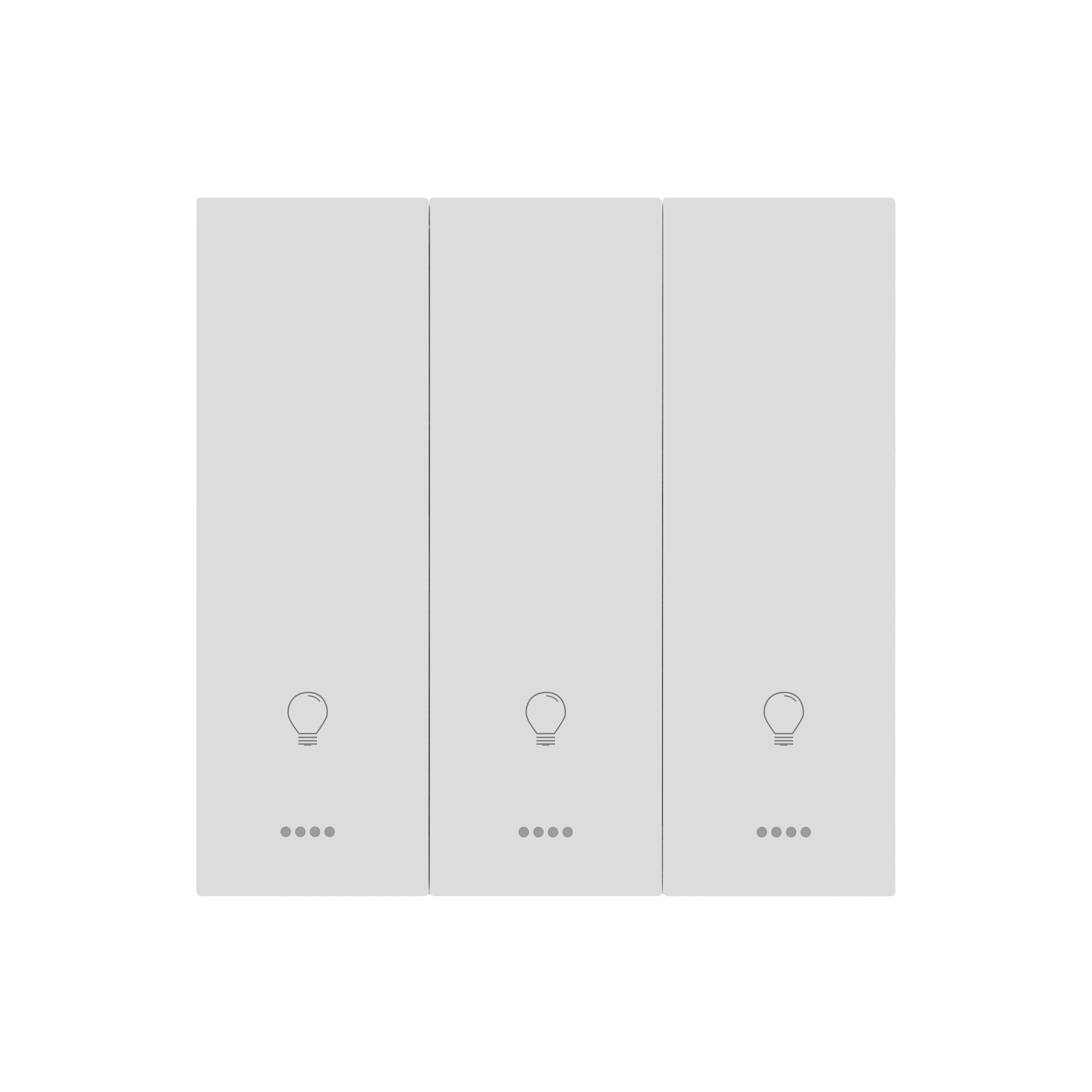 Tuya ZigBee Wireless Control Remote Smart Switch EU 3Gang