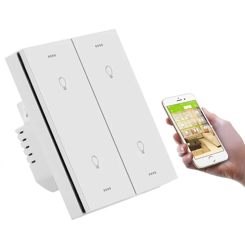 Tuya Wireless Control Remote ZigBee  Smart Switch EU 4Gang
