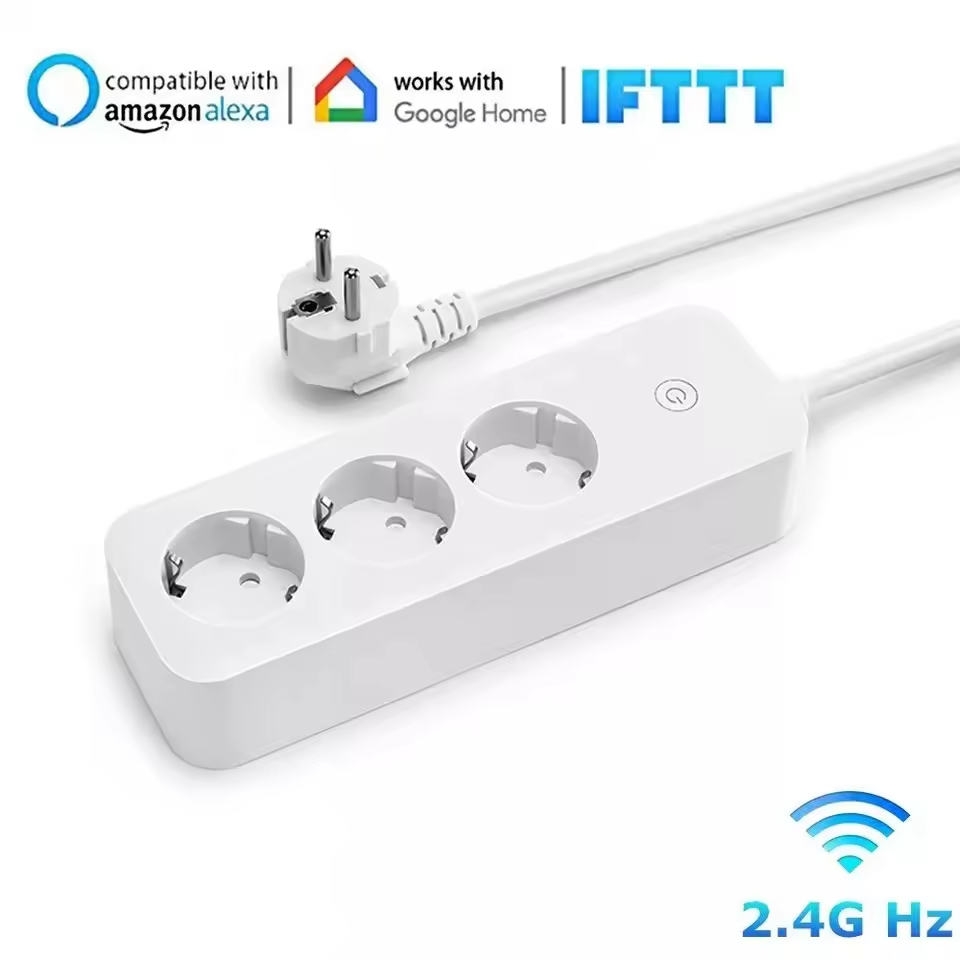Multi-Function Power Strip 5 Power Sockets 6 AUTO-ID 2500W Universal Smart Electric Extension Sockets UK Plug