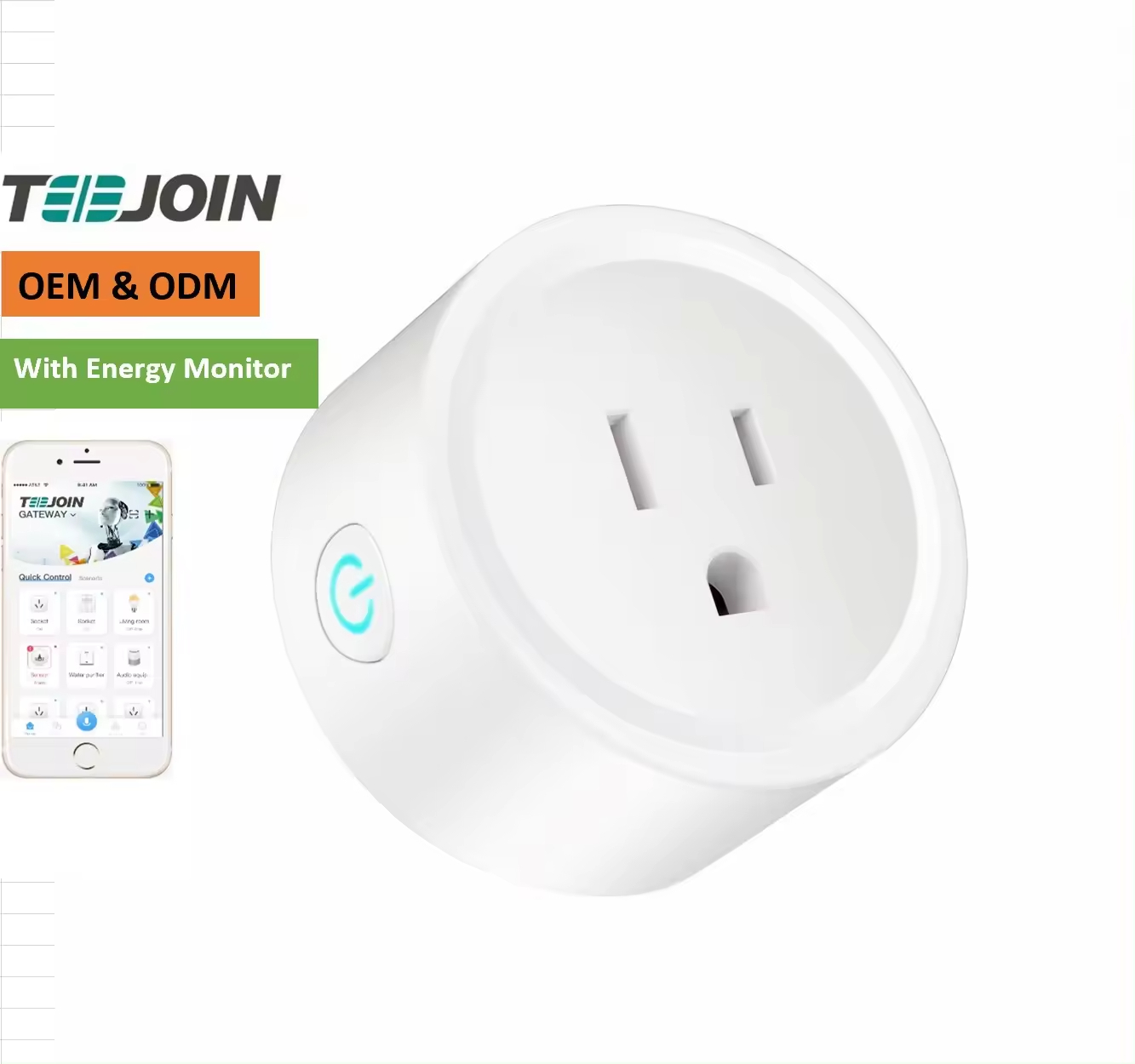 Teejoin CE Open Source Wifi Program with Timer Google Us Electric New Amerique Power Plug Home kit Smart Socket