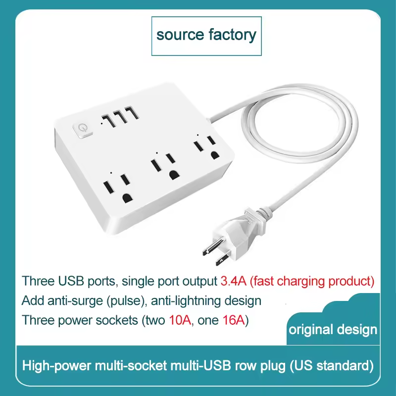 FCC slim portable white Voice control wifi smart plug ac outlet us power strip socket for india