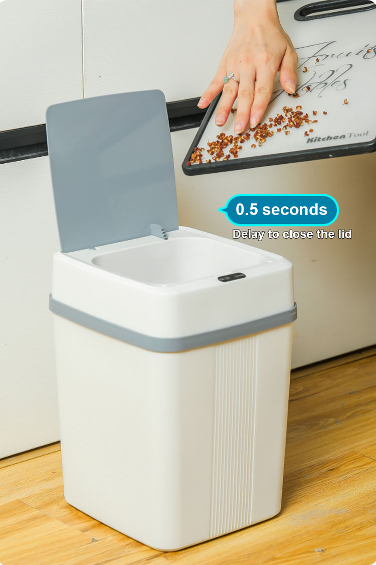 10L Intelligent sensor trash can kitchen portable charging rubbish dust plastic garbage Automatic smart waste bins