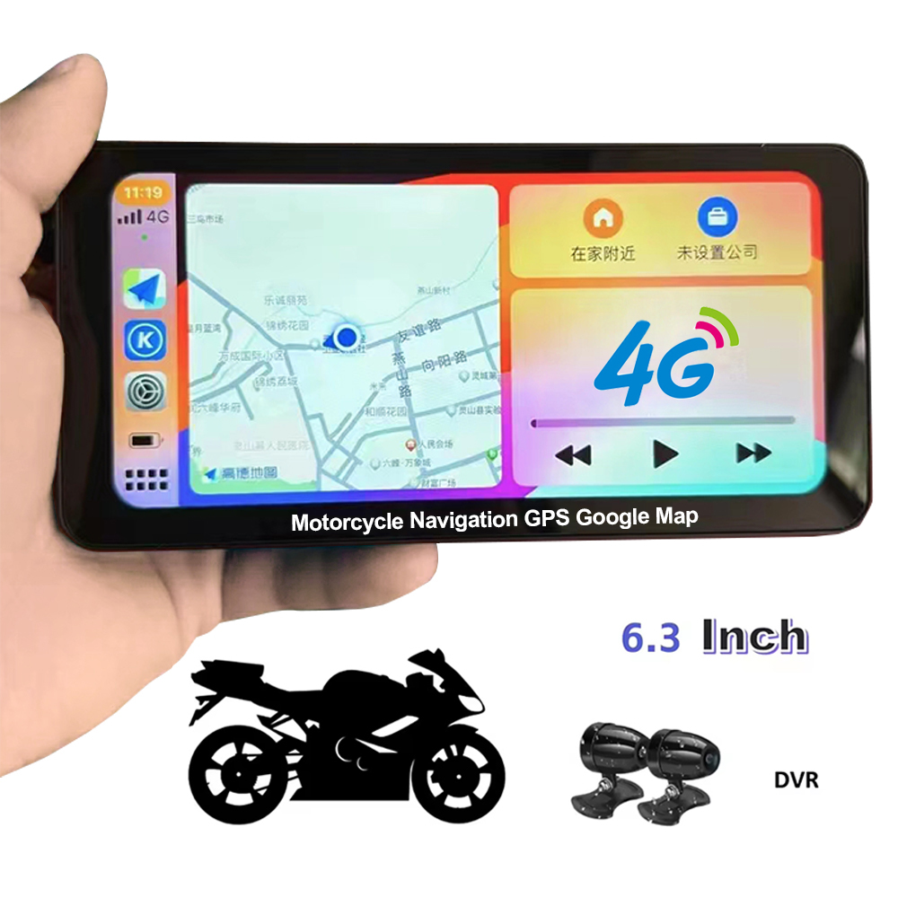Motorcycle Navigation Gps 4G Wifi Wireless Ap Ple Carplay Android Auto Portable Motor Navigator Waterproof Motorbike Accessories