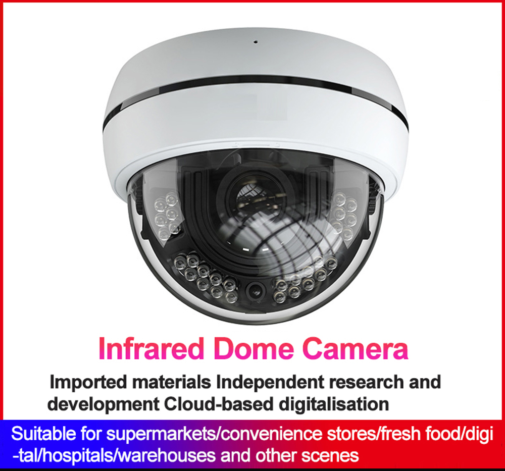 Supermarket Convenience Store Pharmacy Storage Surveillance Camera 2Mp Optical Level Infrared Hemisphere Network Wireless Camera