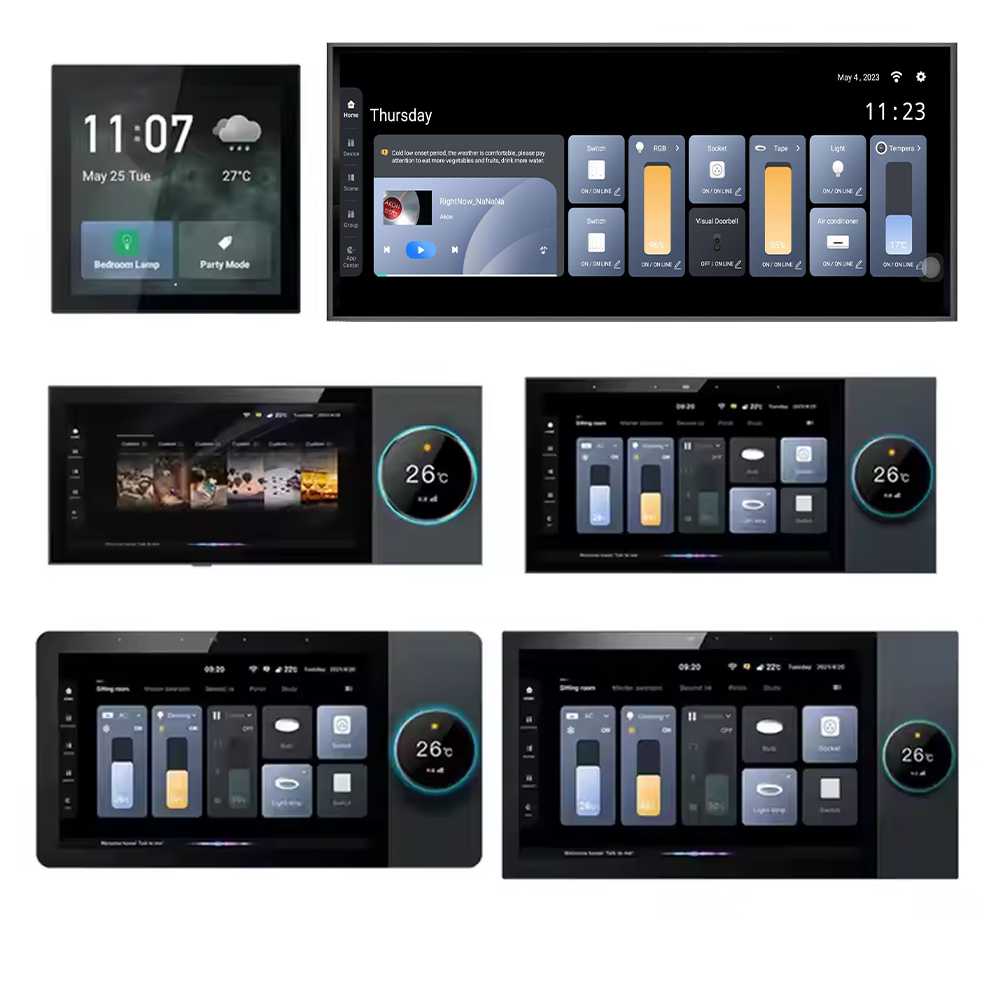 Tuya Smart Home Control Panel Max 10.1 Inch Smart Home Control Panel Touch Screen With Knob Ultra Smart Central Control Screen