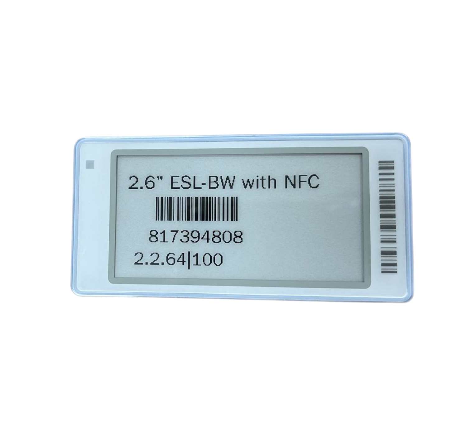High Quality 2.66 inch Electronic Shelf Label Esl Digital Price Tag For Supermarket Price Tag Nfc Shelves Smart Electronic Price Tags