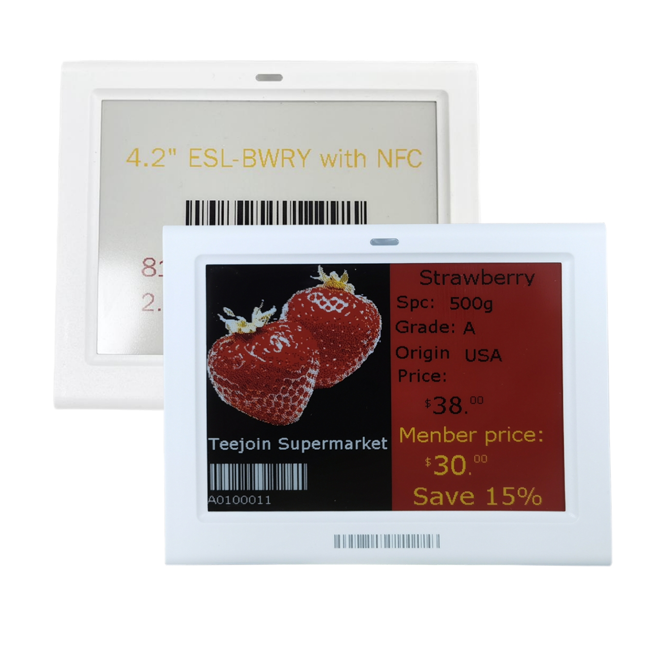 4.2 inch Digital Price Tag E-Paper Electronic Shelf Label Digital Price Tag Esl For Supermarket Convenience Store Pharmacy Storage E-Ink