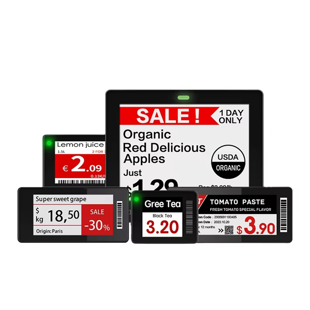 esl+bags soarfree 4.2 inch 4 color electronic e-ink digital price tag esl shelf price label for supermarkets esl Retail Store