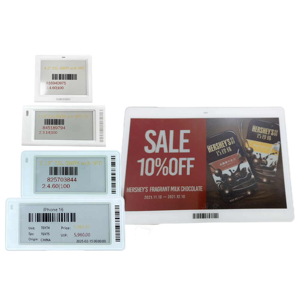 Supermarket Fresh Convenience Store Shelves Of Goods Intelligent Electronic Price Tag Oem Factory Esl Price Ink Screen