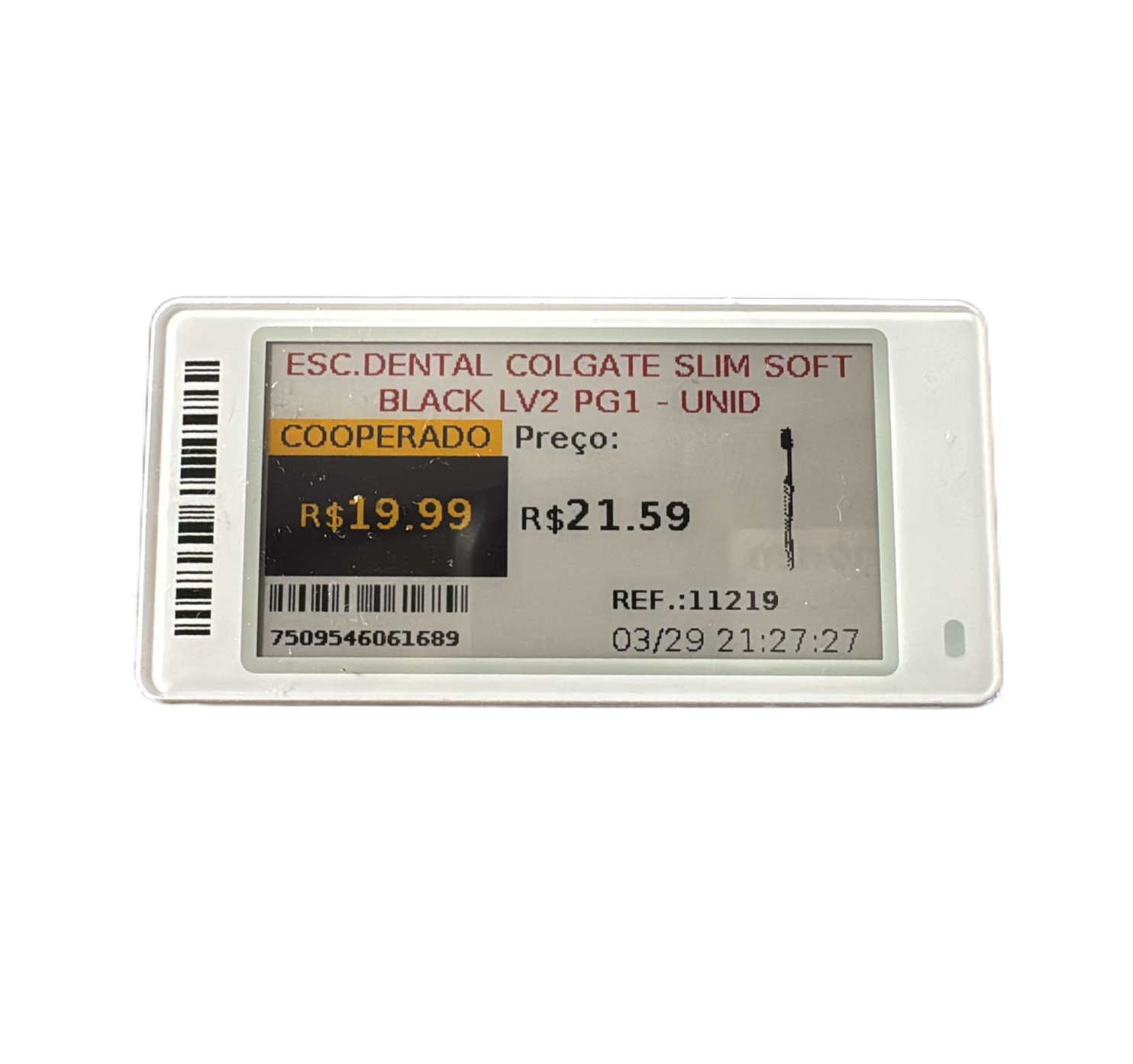 2.13 Inch Electronic Shelf Label Supplier Esl Display System Digital Price Tags For Supermarket Fresh Convenience Store Goods