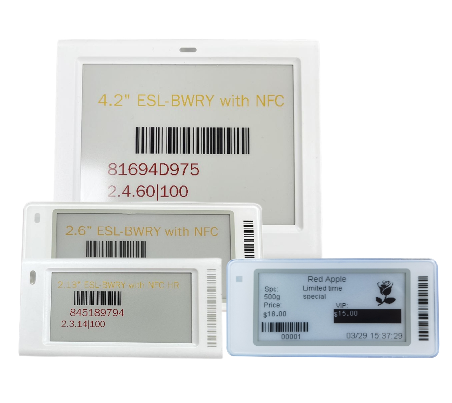 2025 New Smart Eink Price Tag Digital Shelf Label Mini Price Tags Supermarket Fresh Convenience Store Goods Digital Price Tags