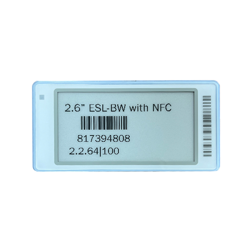Supermarket convenience Drugstore storage shelves smart electronic price tag ESL Electronic Ink screen 2.66 inch freezer label