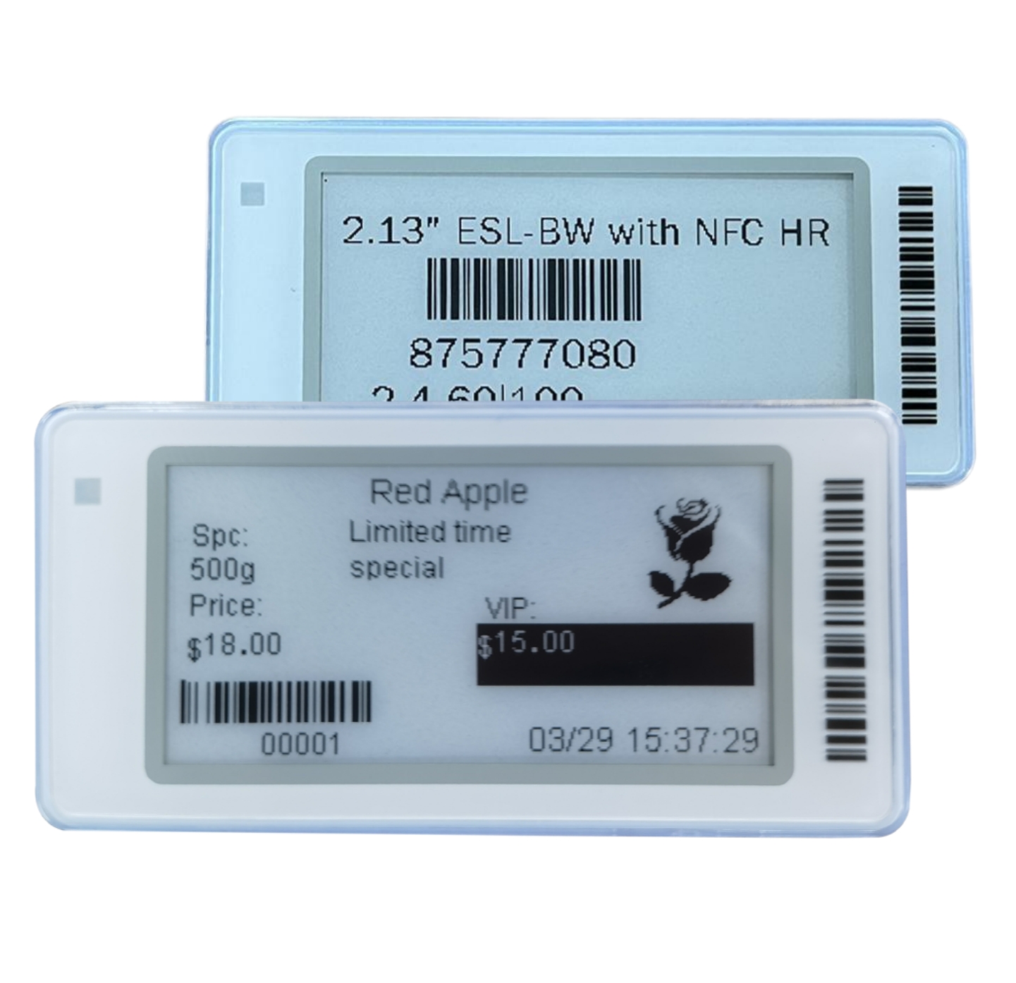 Slim Electronic Shelf Label 4 Colors Display Digital Shelf Label Esl System Oem Fresh Freezing Supermarket E-Price Tag