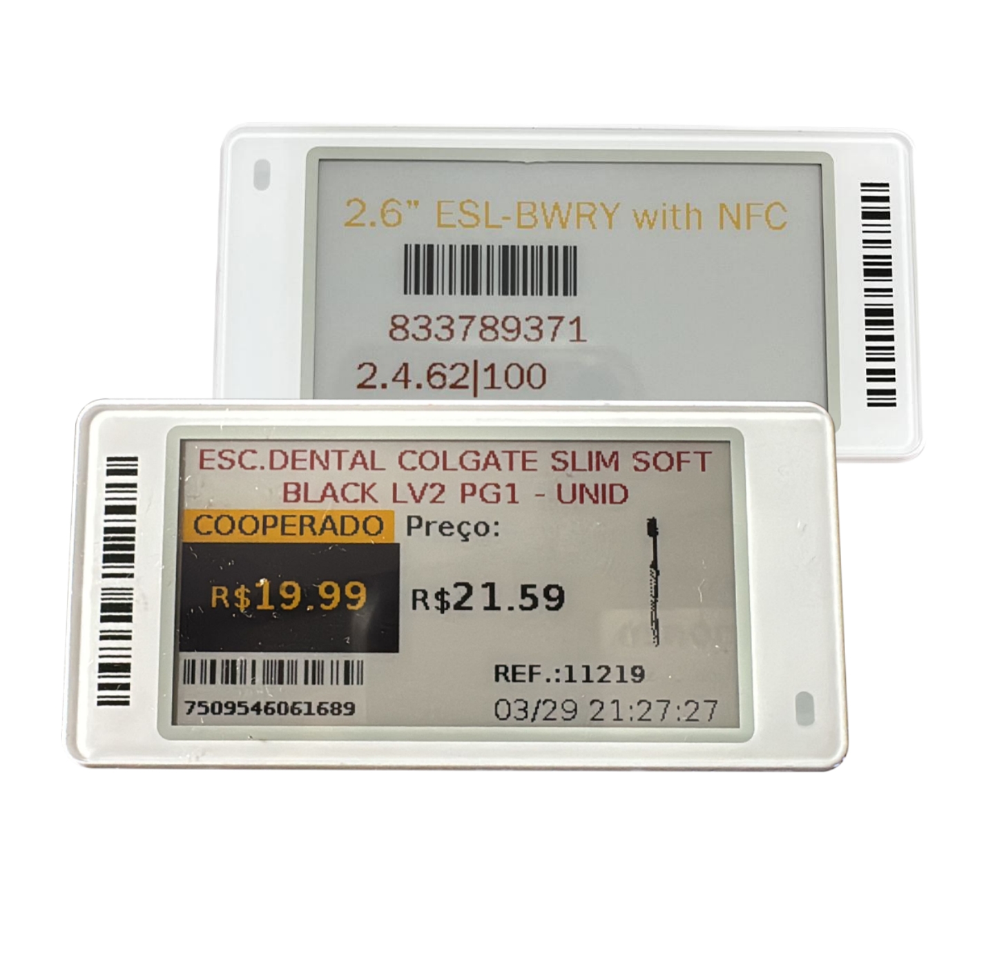 Supermarket Convenience Drugstore Storage Slim 2.66 Inch Shelf Goods Intelligent Electronic Price Tag Esl Ink Screen Factory