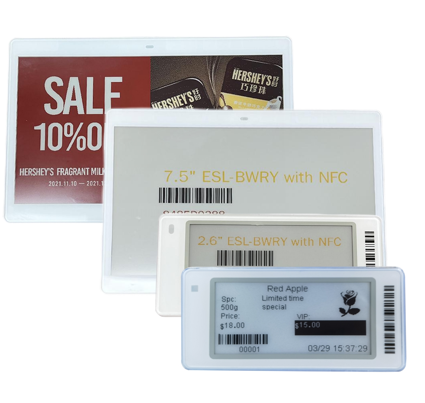Retail Digital Price Tag E Ink Display Electronic Shelf Label Esl System Tag Label Prices Nfc Shelves Smart Electronic Price Tag