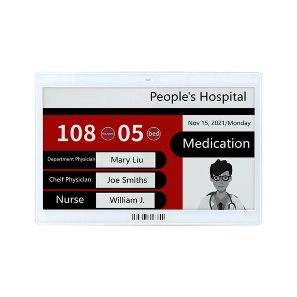 Factory sales 7.5 11.6'' color e-paper module ink screen ESL for hospital intelligent medical identification sign e-ink display