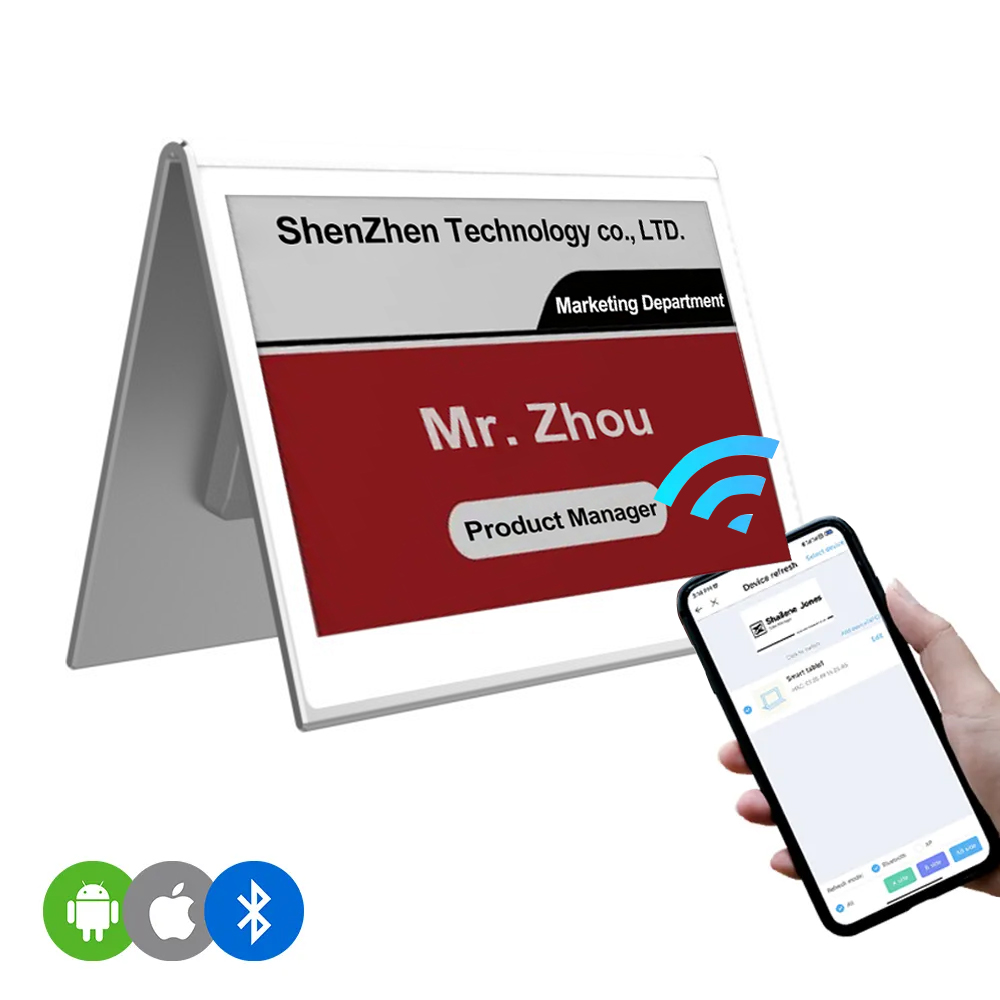 7.5-Inch Electronic Paper Conference Smart Table Cards Digital E Ink Display Electron Label For Meeting Room Nameplate Signage