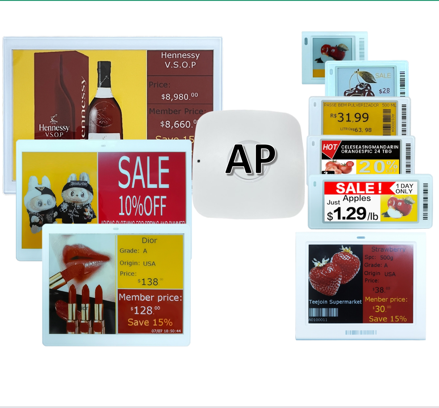 New Design Wireless Ap Base Station By Blue Tooth Connected Smart Store Supermarket Chain Wifi Electronic Price Tag Accessories