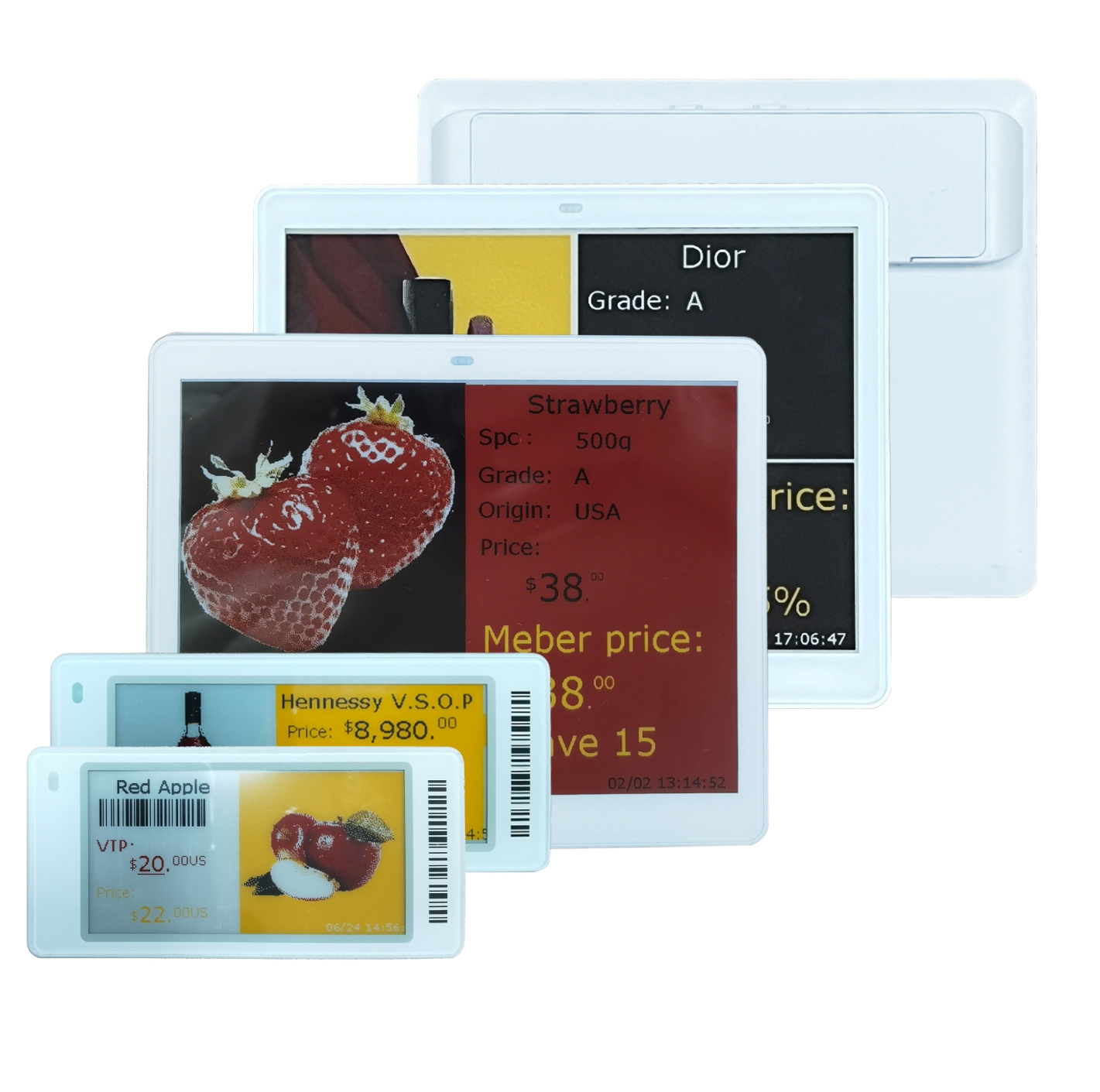 e-ink microcapsules 4 color e ink 1.54 2.13 2.66 2.9 3.5 3.7 4.2 5.83 10.2 13.3 inch Eink electronic paper SPI interface EPD