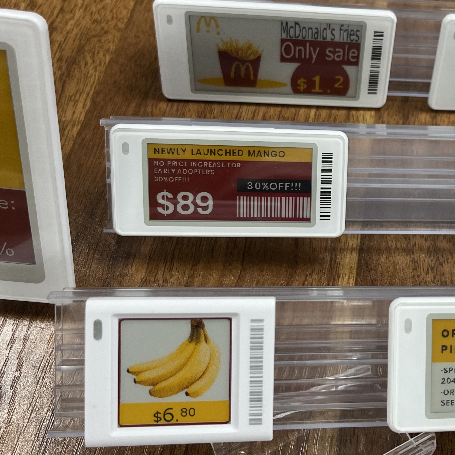 esl 1.54 inch mini e-ink display EPaper ESL System Intelligent Change Supermarket Digital Tag Electronic Label Price Shelf Label