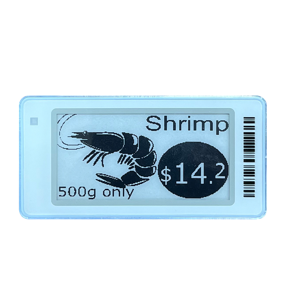 2.13 Inch -25℃ Freezer White Black Dual Color Eink Epaper Esl Electronic Shelf Label Low Temperature Cold Chain Esl Epaper Label
