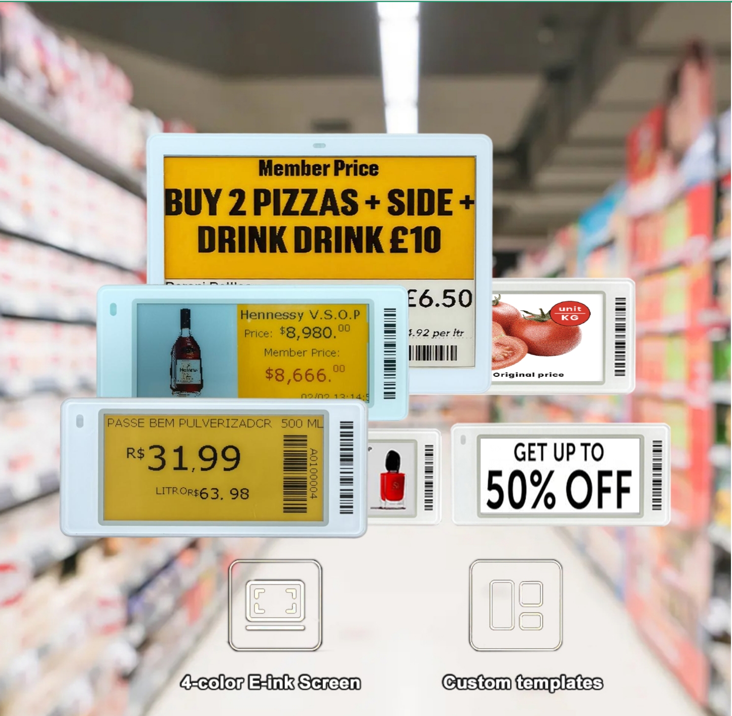 New Arrival Electronic Shelf Label Wifi 3.5 Inch Sale Price Tag For Dress Digital Esl Price Tags For Supermarket Factory