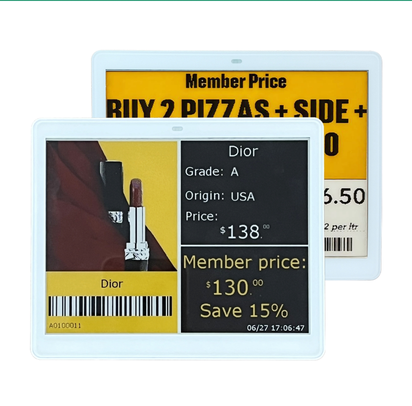 5.8 Inch Smart Retail Esl Digital Price Tags E Ink Display Electronic Shelf Label For Smart Shop System Easy Access Eas System