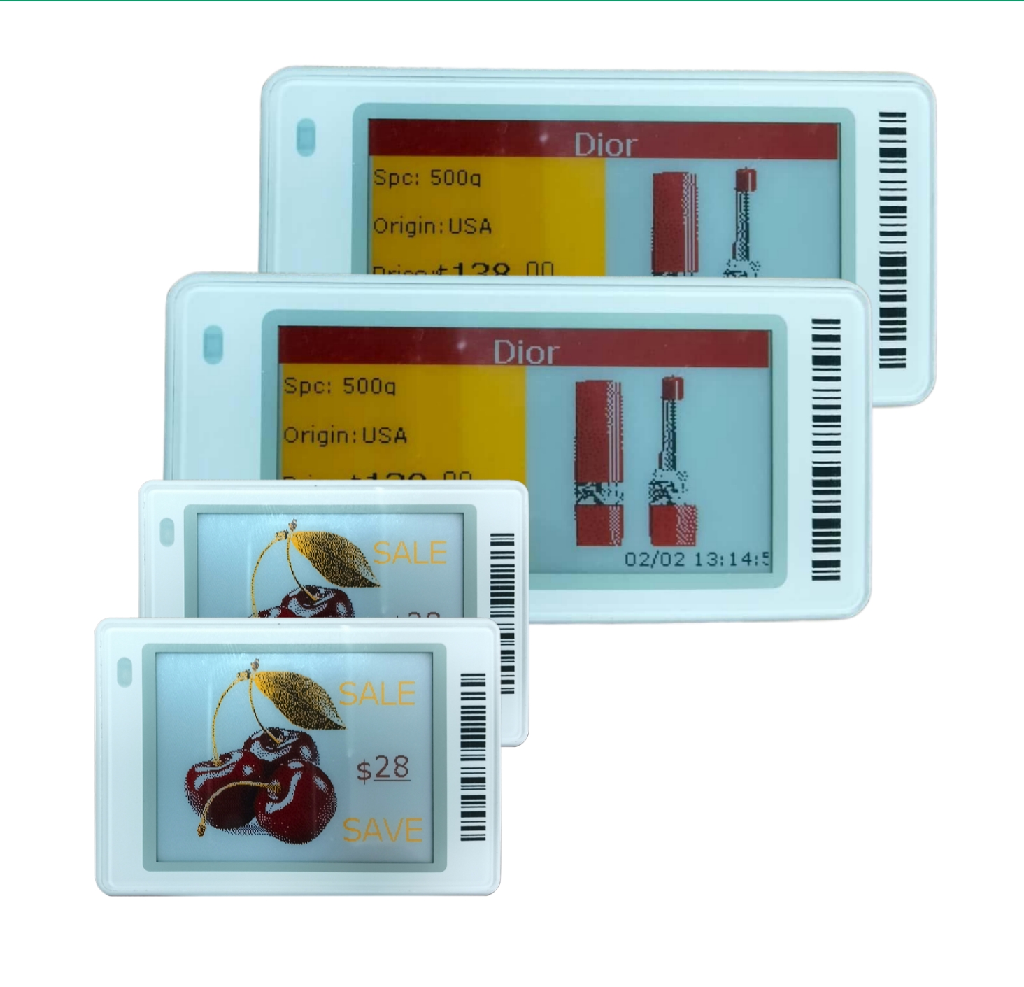 1.8 Inch E Ink Electronic Price Display oem Supplier Shelf Edge Labels Digital Esl smart cloth price tags esl sel