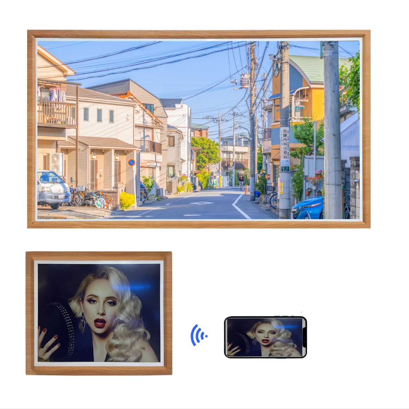 Best Quality 13.3'' E Ink Display Spectra 6 (E6) Module Epaer Display Wooden Frame 1600*1200 Pixels 13.3 Inch Eink Display Panel