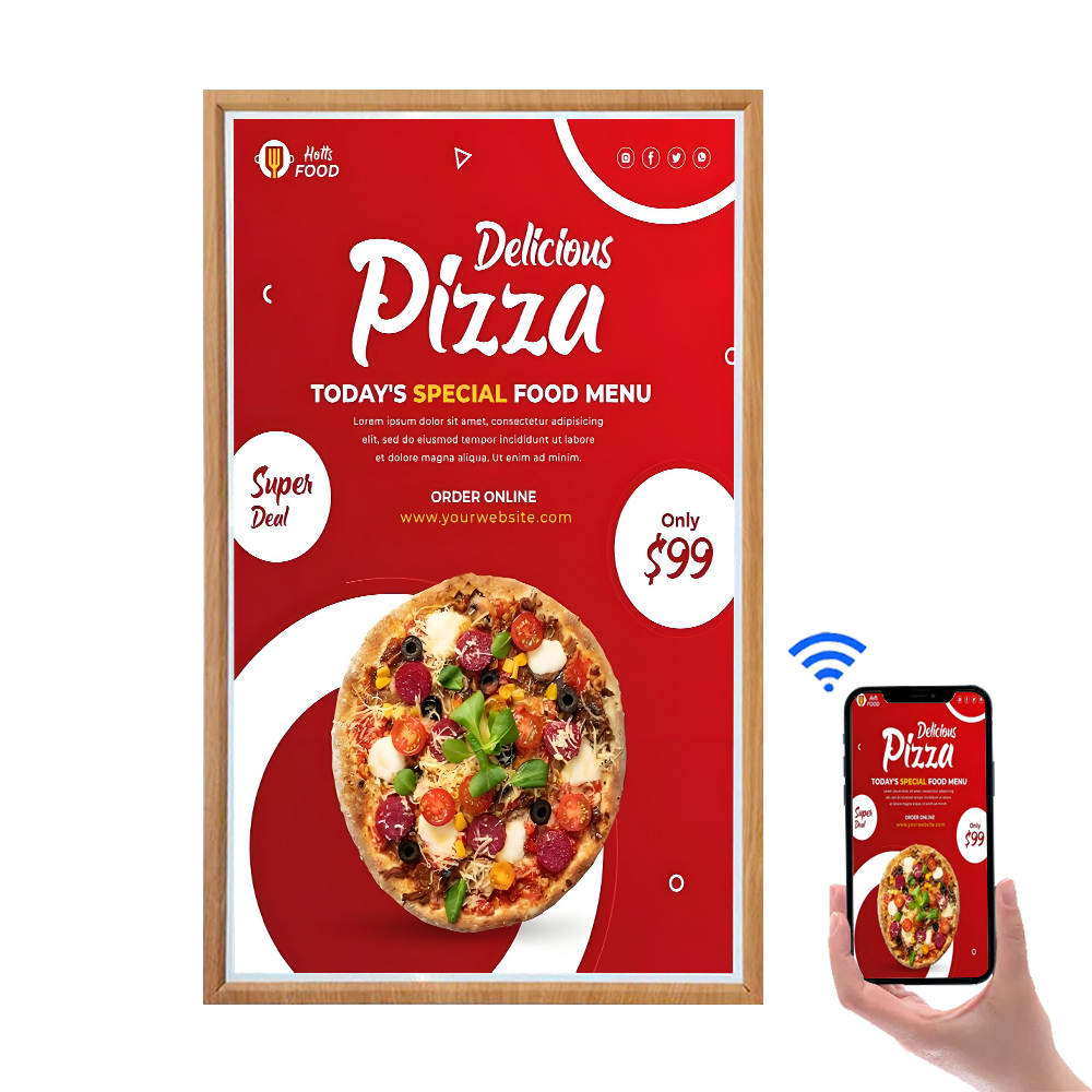 Best Quality 31.5'' E Ink Display spectra 6 (e6) Module Epaer Display wooden frame 2560* 1440 pixels E-ink Display Panel factory