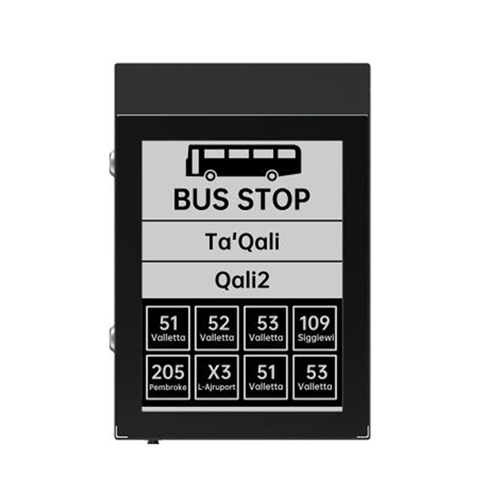 Low-Carbon Design 13.3 Inch Large E Ink Display Public Information Board, Digital Signage, Outdoor Bus Stop Sign Solution