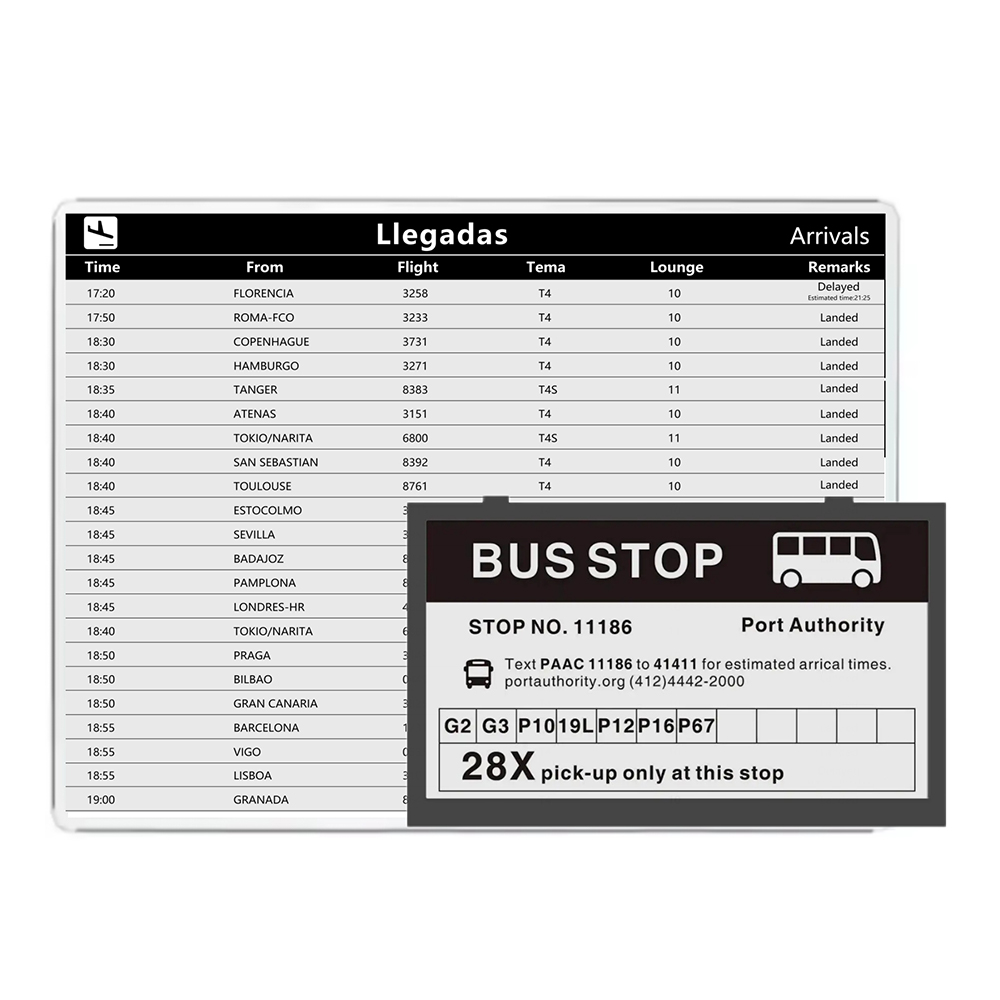 High Quality Ec 42 Inch Amoled Digital Signage Solar Powered Bus Stop Display At Bus Shelter Station Epaper E-Ink Technology