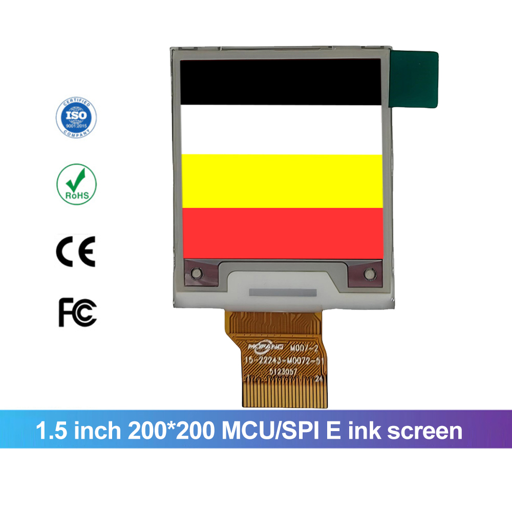 1.5 inch 200X200 MCU SPl E ink screen moduel Eink panel Display Low Power Fast Refresh Epaper e-ink Electronic Price Tag factory