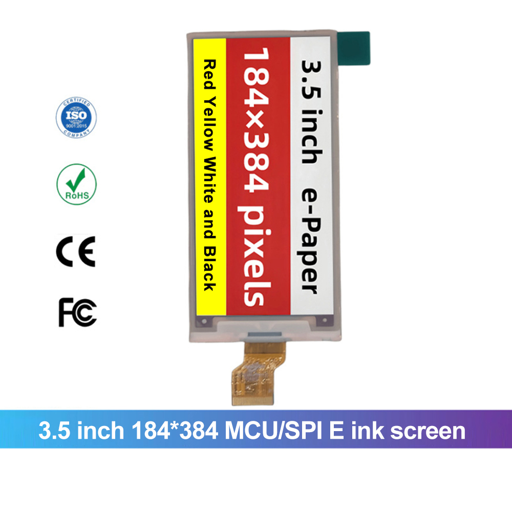 3.5 Inch 184X384 Mcu Spl E Ink Screen Module E Paper Panel Best Quality Eink Display For Electronic Shelf Label Price Tag Esl