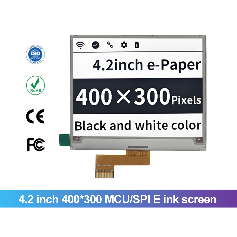 4.2 Inch 400X300 E Ink Screen Module Spi Interface Black and White 2 Color E-Paper Display for New High Quality Electronic Price Tag