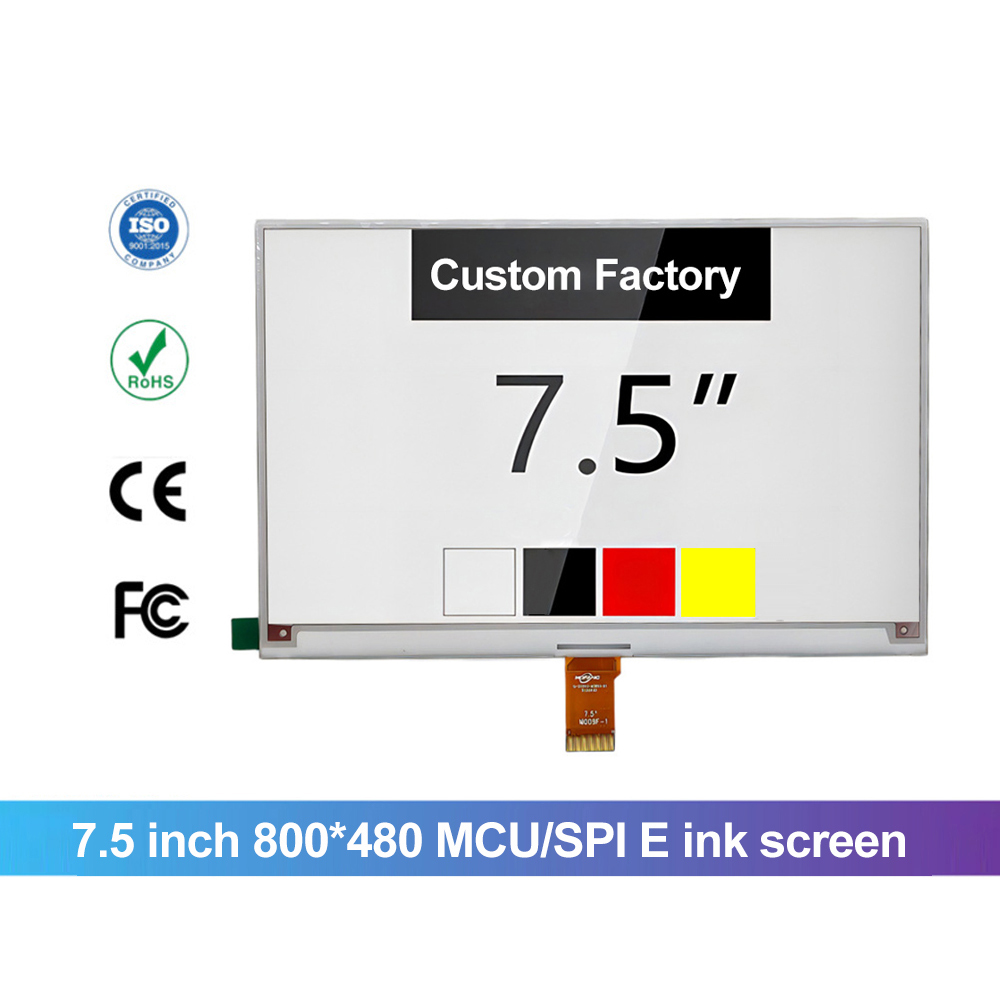 7.5 Inch 800X480 Mcu Spl E Ink Screen Module Display E-Ink Panel Suitable For Seminars Name Plate Place Cards & Table Numbers